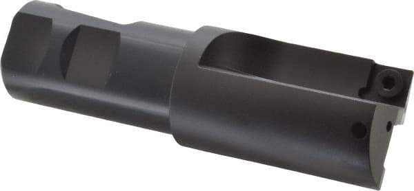 Kennametal - 1-1/2" Cut Diam, 11.94mm Max Depth of Cut, 1-1/4" Shank Diam, 4.78" OAL, Indexable Square Shoulder Centercutting End Mill - SPEB 422 Inserts, Weldon Shank, 0° Lead Angle, Through Coolant - Exact Industrial Supply