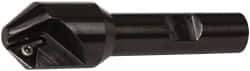 Kennametal - 0.83" Max Cut Diam, 0.27" Min Cut Diam, 7.62mm Max Depth of Cut, Indexable Chamfer and Angle End Mill - 1 Insert, TPGM 2151 Insert Style, 3" Overall Length, Straight Shank - Exact Industrial Supply