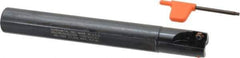 Kennametal - 1" Cut Diam, 1/2" Max Depth of Cut, 1" Shank Diam, 7.85" OAL, Indexable Square Shoulder End Mill - ADKT 1545.. Inserts, Cylindrical Shank, 0° Lead Angle - Exact Industrial Supply