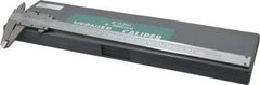 Value Collection - 0 to 12" Stainless Steel Vernier Caliper - 0.02mm Graduation, 2.3622" Jaw Depth, 0.0016" Accuracy, Includes Depth, Inside Diameter, Outside Diameter, Step - Exact Industrial Supply