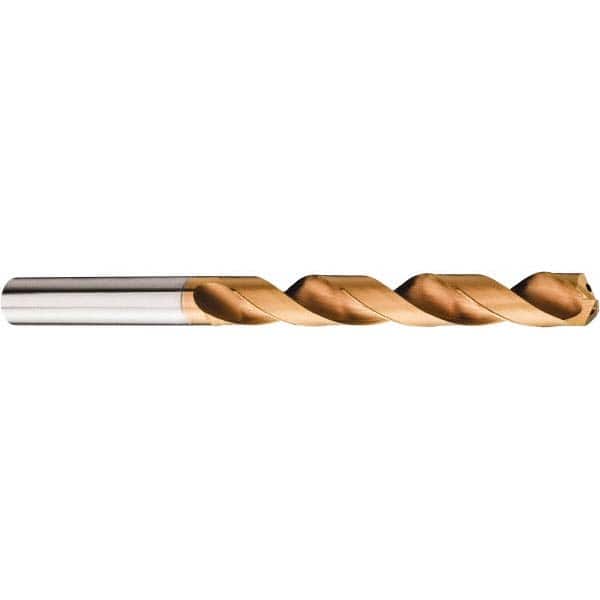 Jobber Length Drill Bit: 0.2598″ Dia, 140 °, Solid Carbide Multilayer TiAlN Finish, 4.1339″ OAL, Right Hand Cut, Spiral Flute, Straight-Cylindrical Shank