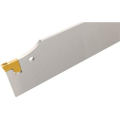 Iscar - 3-15/16" Blade Height, 8.2mm Blade Width, 460mm OAL, Neutral Cut, Single End Indexable Cut-Off Blade - TGFH Blade, Tang-Grip Series - Exact Industrial Supply