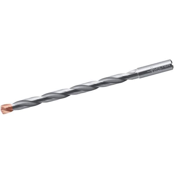 Walter-Titex - 18.5mm, 140° Point, Spiral Flute, Solid Carbide Taper Length Drill Bit - Double Point Finish, 258mm Flute Length, 310mm OAL, Series A6589DPP - Exact Industrial Supply