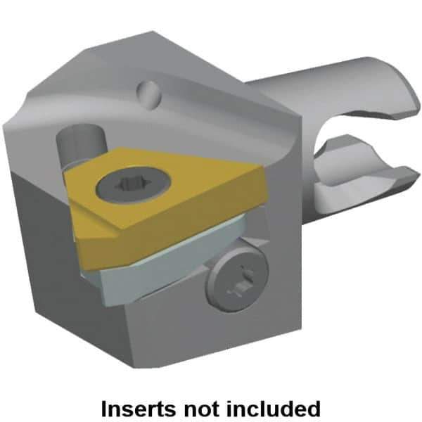 Kennametal - Insert Style LT 16EL, 20mm Head Length, Left Hand Cut, External Modular Threading Cutting Unit Head - System Size KM16, 10mm Center to Cutting Edge, Series LT Threading - Exact Industrial Supply