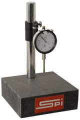 SPI - 0.001" Graduation, 0-100 Dial Reading, Indicator & Base Kit - 6" Base Length x 6" Base Width x 2" Base Height, 2" Dial Diam - Exact Industrial Supply