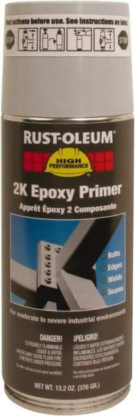 Rust-Oleum - 13.2 oz Primer Gray Spray Paint - 8 to 12 Sq Ft Coverage, Quick Drying - Exact Industrial Supply