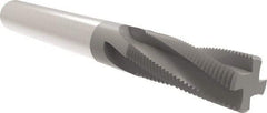 Allied Machine and Engineering - 3/8-24 UN, 0.2854" Cutting Diam, 4 Flute, Solid Carbide Helical Flute Thread Mill - Internal/External Thread, 3/4" LOC, 64mm OAL, 8mm Shank Diam - Exact Industrial Supply