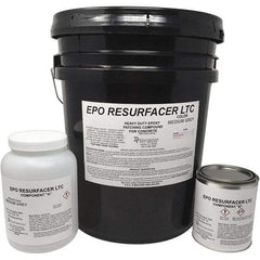 Made in USA - 50 Lb Concrete Repair/Resurfacing - Medium Gray, 25 Sq Ft Coverage, Epoxy Resin - Exact Industrial Supply
