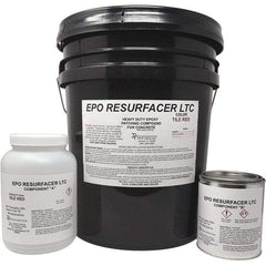 Made in USA - 50 Lb Concrete Repair/Resurfacing - Tile Red, 25 Sq Ft Coverage, Epoxy Resin - Exact Industrial Supply