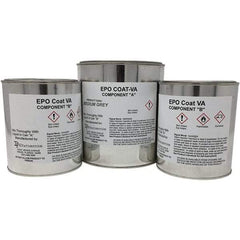 Made in USA - 1 Gal Gloss High-Solid Gray Concrete Floor Coating - 150 Sq Ft/Gal Coverage, 87 g/L VOC Content - Exact Industrial Supply