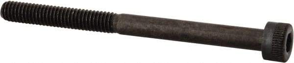 Made in USA - M4x0.70 Metric Coarse Hex Socket Drive, Socket Cap Screw - Grade 12.9 Alloy Steel, Black Oxide Finish, Partially Threaded, 50mm Length Under Head - Exact Industrial Supply