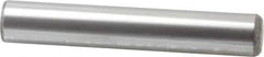 Made in USA - 1" Diam x 6" Pin Length Grade 8 Alloy Steel Standard Dowel Pin - Bright Finish, C 47-58 & C 60 (Surface) Hardness, 117,800 Lb (Single Shear), 235,600 Lb (Double Shear) Breaking Strength, 1 Beveled & 1 Rounded End - Exact Industrial Supply