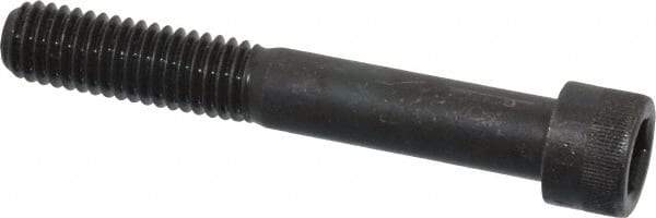 Made in USA - 7/16-14 UNC Hex Socket Drive, Socket Cap Screw - Alloy Steel, Black Oxide Finish, Partially Threaded, 3" Length Under Head - Exact Industrial Supply