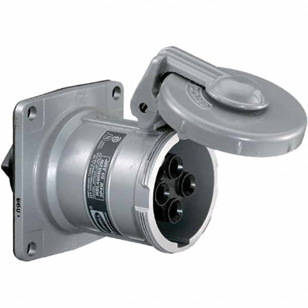 Hubbell Wiring Device-Kellems - Pin & Sleeve Receptacles Receptacle/Part Type: Receptacle Pin Configuration: 5 - Exact Industrial Supply