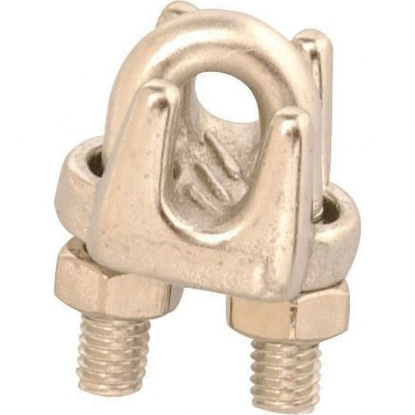 Campbell - Wire Rope Hardware & Accessories Type: Wire Rope Clip For Rope Diameter: 1/8 (Inch) - Exact Industrial Supply