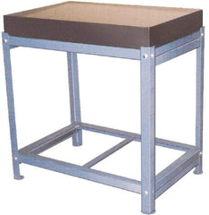 Value Collection - 24" Long x 18" Wide x 36" High, Granite & Steel Inspection Surface Plate Stand with Surface Plate - Includes 640-0140 Surface Plate, 640-1010 Stand - Exact Industrial Supply