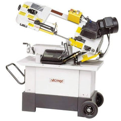 Vectrax - 7 x 10-1/2" Manual Combo Horizontal & Vertical Bandsaw - 1 Phase, 45° Vise Angle of Rotation, 1 hp, 240 Volts, Geared Head Drive - Exact Industrial Supply