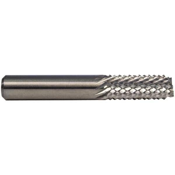 M.A. Ford - 0.8mm Diam, End Mill End, Solid Carbide Diamond Pattern Router Bit - 1-1/2" OAL - Exact Industrial Supply