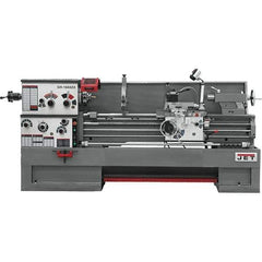 Jet - 16" Swing, 60" Between Centers, 230 Volt, Triple Phase Engine Lathe - 7MT Taper, 7-1/2 hp, 25 to 1,800 RPM, 3-1/8" Bore Diam, 40" Deep x 48" High x 116-1/2" Long - Exact Industrial Supply