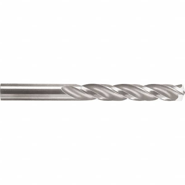 Screw Machine Length Drill Bit: 0.5315″ Dia, 150 °, Solid Carbide Bright/Uncoated, Right Hand Cut, Spiral Flute, Straight-Cylindrical Shank, Series 103