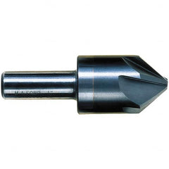 M.A. Ford - 1/2" Head Diam, 3/8" Shank Diam, 6 Flute 90° Solid Carbide Countersink - Exact Industrial Supply