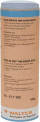 WALTER Surface Technologies - 5 oz Metal Polishing Compound - Compound Grade Ultra Fine, 2,000 Grit, Blue, For Mirror Finishing, Use on Metal - Exact Industrial Supply