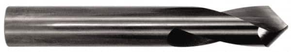 Made in USA - 1" Body Diam, 90°, 4" OAL, Solid Carbide Spotting Drill - Exact Industrial Supply