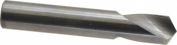 Made in USA - 1/2" Body Diam, 120°, 3" OAL, Solid Carbide Spotting Drill - Exact Industrial Supply