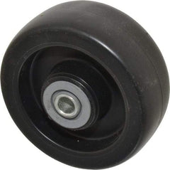 Albion - 5 Inch Diameter x 2 Inch Wide, Polyolefin Caster Wheel - 650 Lb. Capacity, 2-3/16 Inch Hub Length, 1/2 Inch Axle Diameter, Roller Bearing - Exact Industrial Supply
