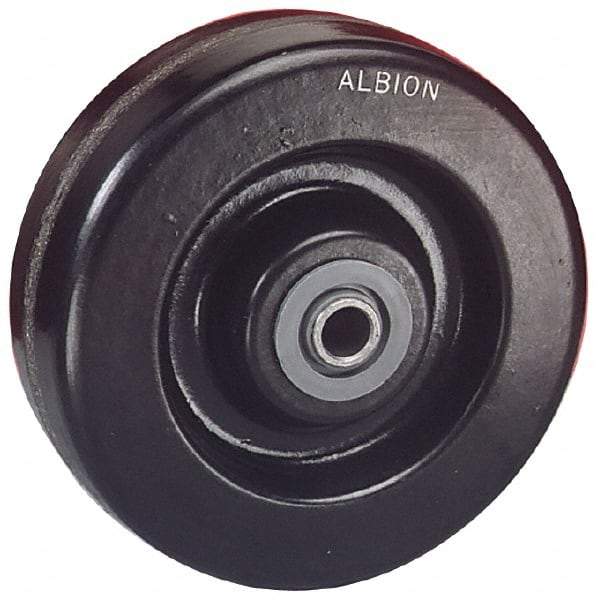 Albion - 10 Inch Diameter x 3 Inch Wide, Phenolic Caster Wheel - 2,900 Lb. Capacity, 3-1/4 Inch Hub Length, 1-1/4 Inch Axle Diameter, Roller Bearing - Exact Industrial Supply