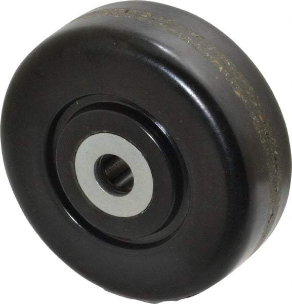 Albion - 3-1/2 Inch Diameter x 1-1/4 Inch Wide, Phenolic Caster Wheel - 400 Lb. Capacity, 1-3/8 Inch Hub Length, 1/2 Inch Axle Diameter, Roller Bearing - Exact Industrial Supply