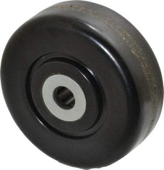 Albion - 3-1/2 Inch Diameter x 1-1/4 Inch Wide, Phenolic Caster Wheel - 400 Lb. Capacity, 1-3/8 Inch Hub Length, 1/2 Inch Axle Diameter, Roller Bearing - Exact Industrial Supply