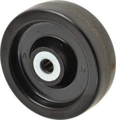 Albion - 4 Inch Diameter x 1-1/4 Inch Wide, Phenolic Caster Wheel - 400 Lb. Capacity, 1-3/8 Inch Hub Length, 1/2 Inch Axle Diameter, Roller Bearing - Exact Industrial Supply