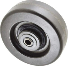 Albion - 6 Inch Diameter x 2 Inch Wide, Phenolic Caster Wheel - 1,200 Lb. Capacity, 2-3/16 Inch Hub Length, 1/2 Inch Axle Diameter, Roller Bearing - Exact Industrial Supply