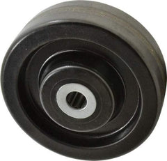 Albion - 8 Inch Diameter x 2-1/2 Inch Wide, Phenolic Caster Wheel - 2,000 Lb. Capacity, 3-1/4 Inch Hub Length, 1 Inch Axle Diameter, Roller Bearing - Exact Industrial Supply
