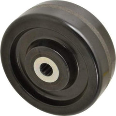 Albion - 8 Inch Diameter x 3 Inch Wide, Phenolic Caster Wheel - 2,500 Lb. Capacity, 3-1/4 Inch Hub Length, 1 Inch Axle Diameter, Roller Bearing - Exact Industrial Supply