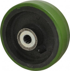 Albion - 8 Inch Diameter x 2-1/2 Inch Wide, Polyurethane Caster Wheel - 2,010 Lb. Capacity, 3-1/4 Inch Hub Length, 1 Inch Axle Diameter, Roller Bearing - Exact Industrial Supply