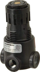 Wilkerson - 1/8 NPT Port, 13 CFM, Zinc Miniature Regulator - 2 to 125 psi Range, 300 Max psi Supply Pressure, 1/8" Gauge Port Thread, 1.65" Wide x 2.88" High - Exact Industrial Supply