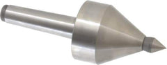 Royal Products - MT3 Taper Shank, 2-1/2" Head Diam 5,000 & 5,685 Lb Capacity Live Center - 4,000 Max RPM, 2.6" Head Length, 5/8" Point Diam, 15/16" Point Len, 685 Lb Max Workpc, 6-15/16" OAL, 5/8" Tip Diam, Long Point - Exact Industrial Supply