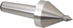 Royal Products - MT5 Taper Shank, 3-3/8" Head Diam 5,700 & 6,865 Lb Capacity Live Center - 3,500 Max RPM, 3.15" Head Length, 3/4" Point Diam, 1-1/8" Point Len, 1,165 Lb Max Workpc, 9-13/16" OAL, 3/4" Tip Diam, Long Point - Exact Industrial Supply