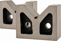 Value Collection - 1-3/4" Max Capacity, 90° Angle, Cast Iron V-Block - 3" Long x 1-5/16" Wide x 2-3/8" High, Sold as Matched Pair - Exact Industrial Supply