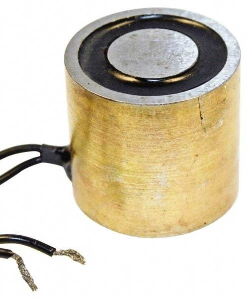 Mag-Mate - 2" Diam, 5.2 Watts, 150 Lb Max Magnetic Pull Electromagnet - 1/4-20 Thread, 24 DC Output Voltage - Exact Industrial Supply