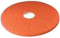 3M - Spray Buffing Pad - 16" Machine, Red Pad, Polyester - Exact Industrial Supply