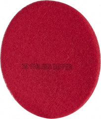 3M - Spray Buffing Pad - 19" Machine, Red Pad, Polyester - Exact Industrial Supply