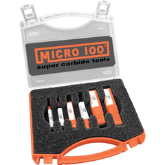 Micro 100 - 6 Pc Solid Carbide Combo Drill & Countersink Set - Exact Industrial Supply
