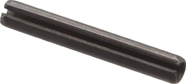 Value Collection - 2mm Diam x 14mm Long Slotted Spring Pin - Grade 1070-1080 Steel, Plain Finish - Exact Industrial Supply