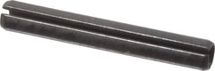 Value Collection - 2mm Diam x 16mm Long Slotted Spring Pin - Grade 1070-1080 Steel, Plain Finish - Exact Industrial Supply
