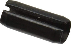 Value Collection - 2.5mm Diam x 6mm Long Slotted Spring Pin - Grade 1070-1080 Steel, Plain Finish - Exact Industrial Supply