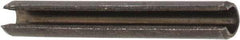 Value Collection - 2.5mm Diam x 20mm Long Slotted Spring Pin - Grade 1070-1080 Steel, Plain Finish - Exact Industrial Supply