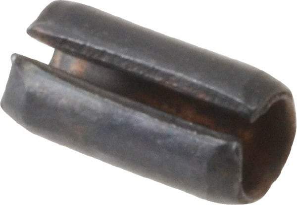 Value Collection - 3mm Diam x 6mm Long Slotted Spring Pin - Grade 1070-1080 Steel, Plain Finish - Exact Industrial Supply